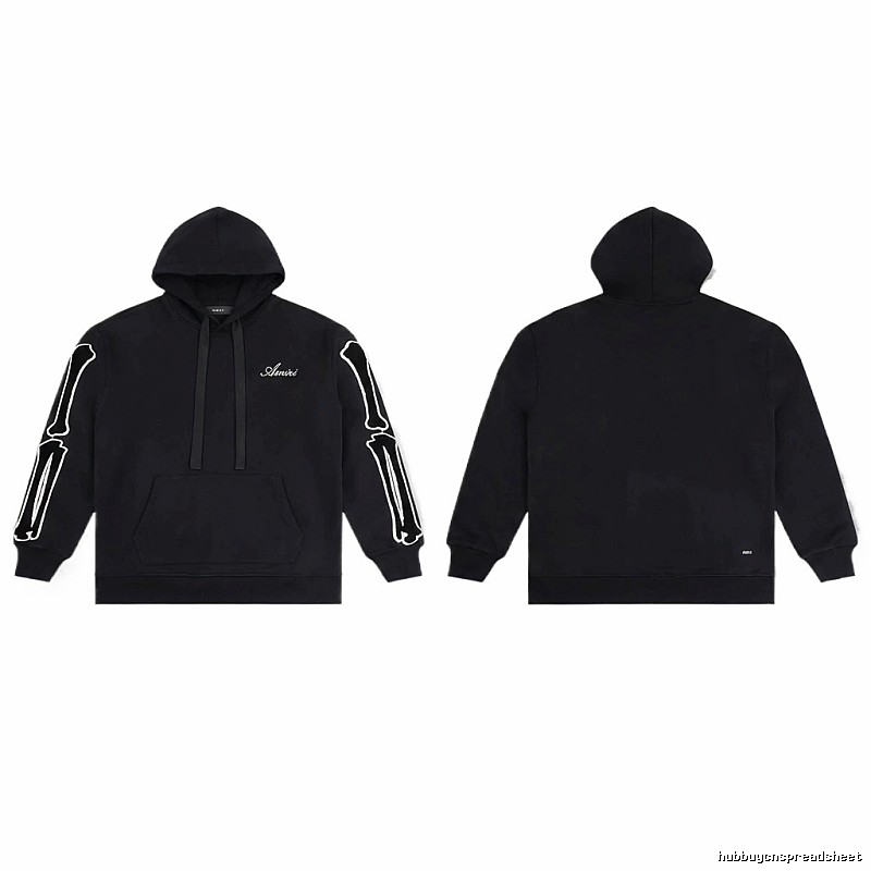 AMIRI Skull Style Black Hoodie