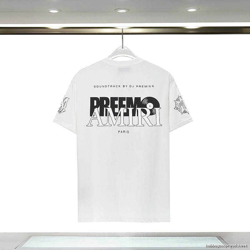 Amiri Sport Graphic T-shirt White Blue Amiri for Warm Weather