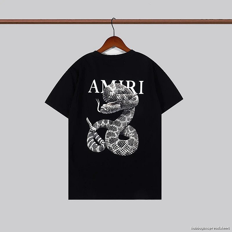 Amiri Statement Graphic T-shirt White Blue Amiri for Easy Pairing