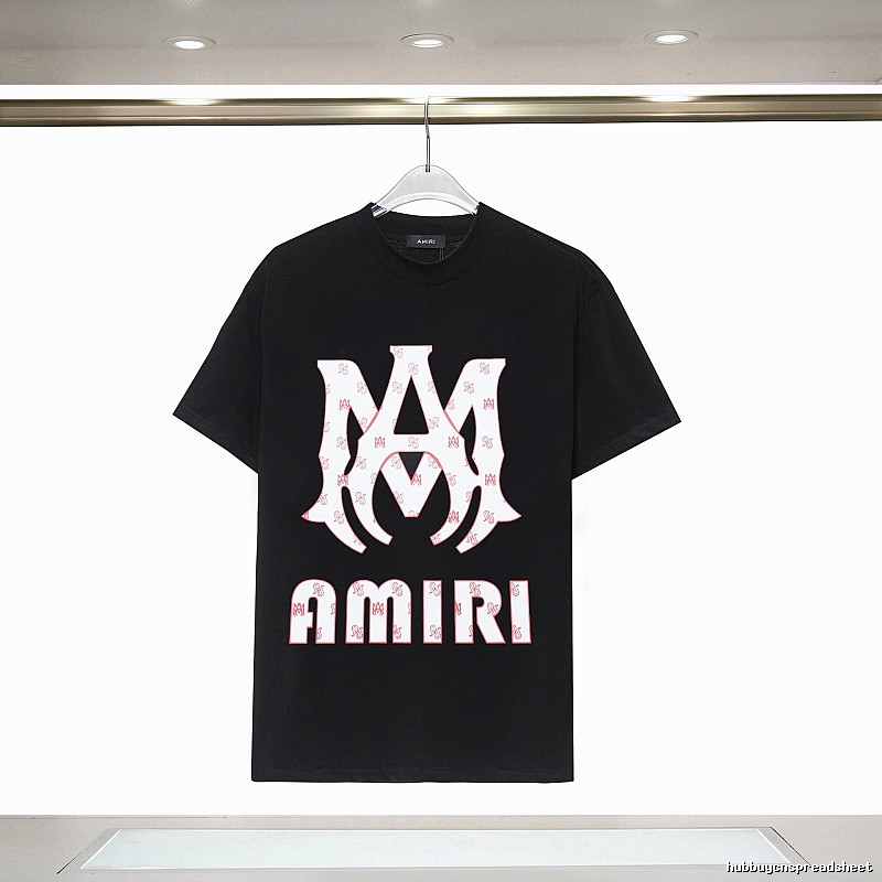 Amiri Summer Graphic T-shirt White Blue Amiri with Clean Finish