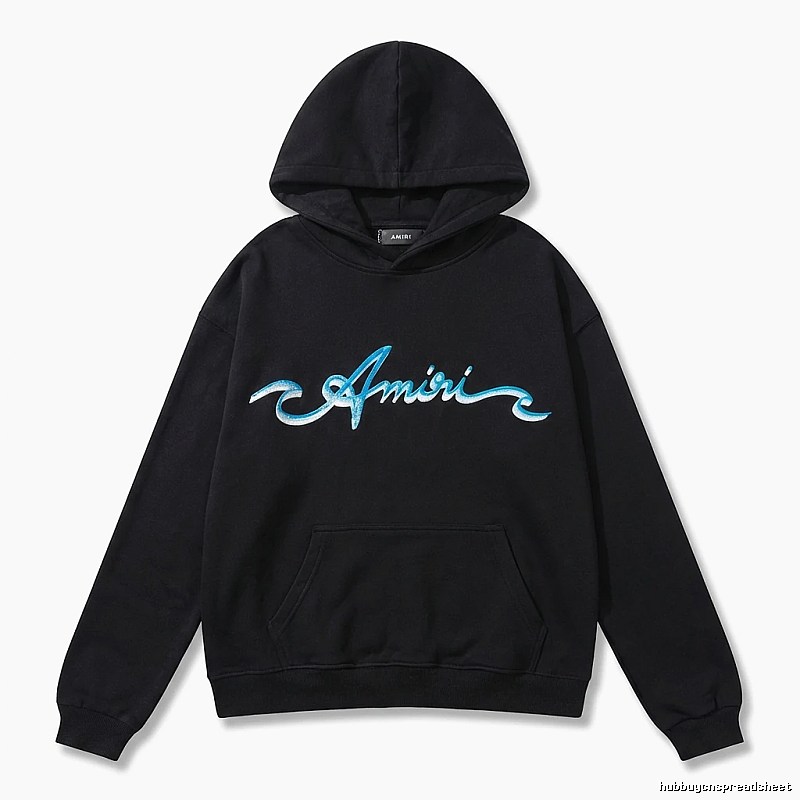 AMIRI Trendy Style Black Hoodie