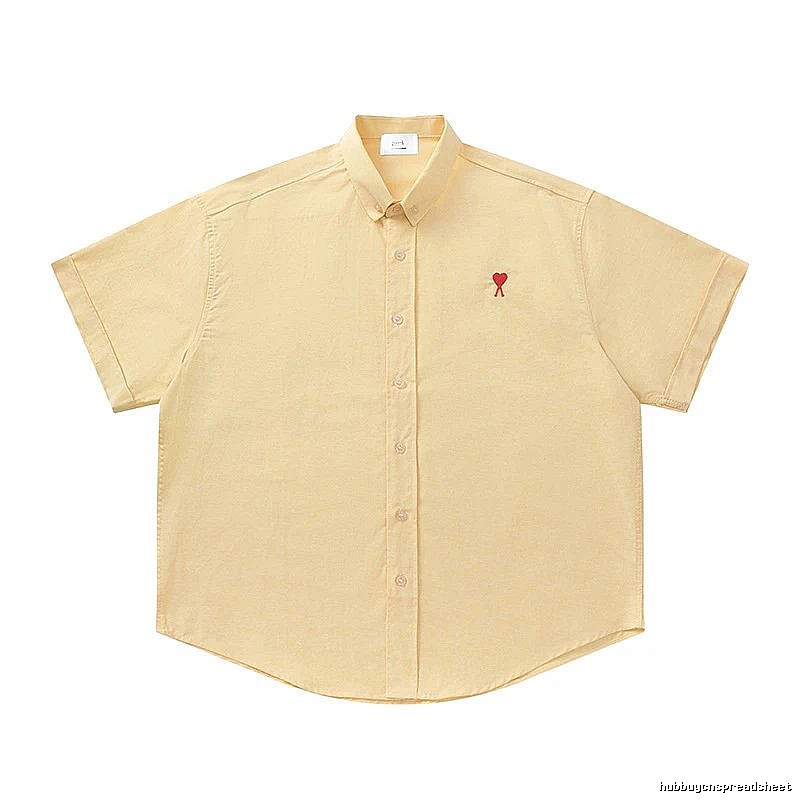 Ami's simple and loving style yellow shirt