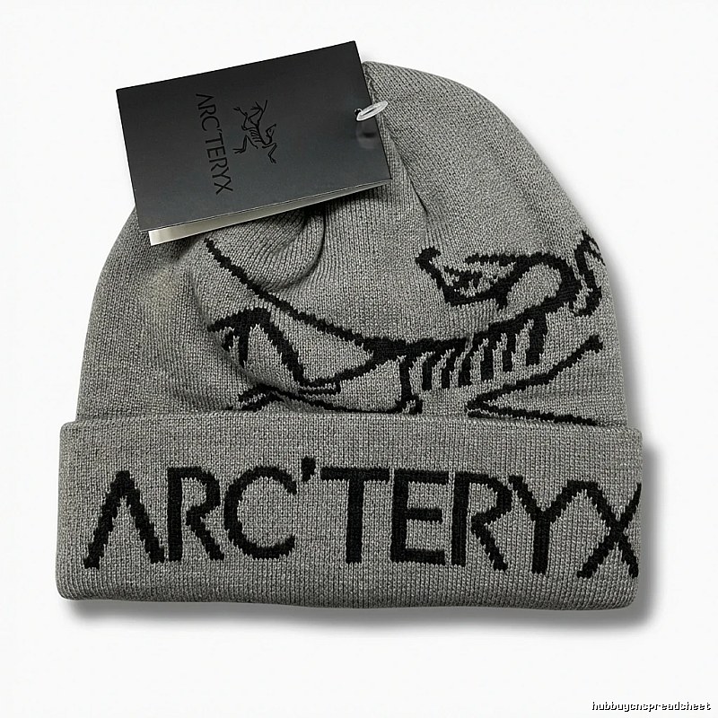 Arc'teryx minimalist style grey knitted hat