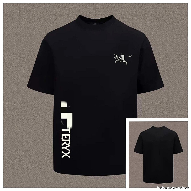 Arc'teryx Printed Technical Style Black Short-sleeved T-Shirt
