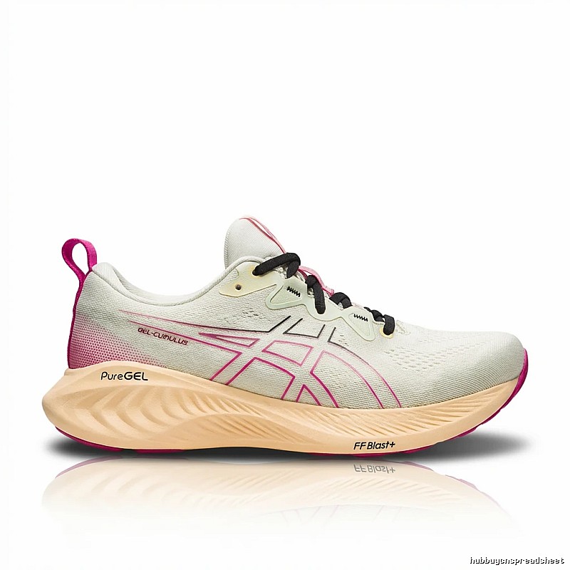 ASICS PureGEL Fashion White-Pink Running Shoes