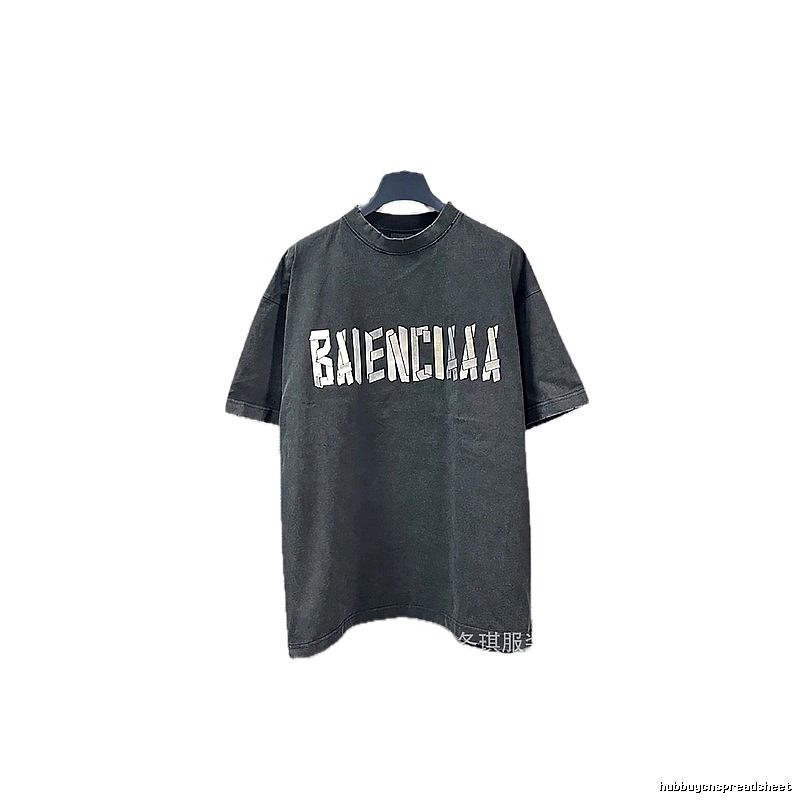 Balenciaga alphabet style black T-shirt