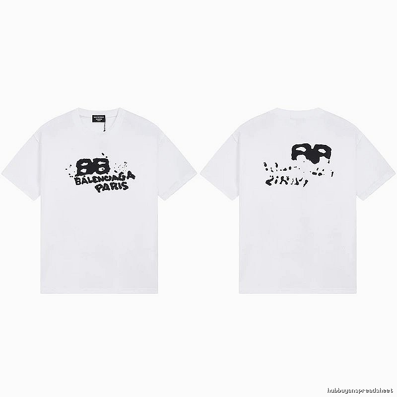 Balenciaga BB Print White T-shirt