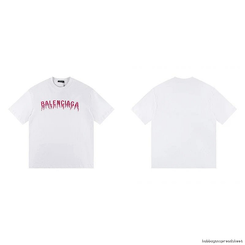 Balenciaga Blood Drop Collection Street Style White T-Shirt