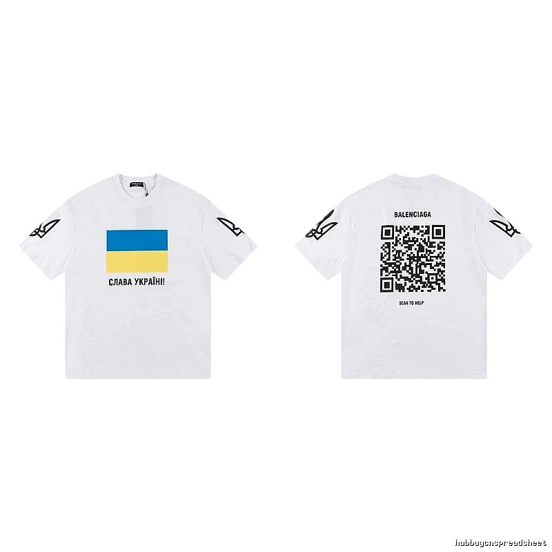 Balenciaga Charity Limited Edition Street Style White T-Shirt