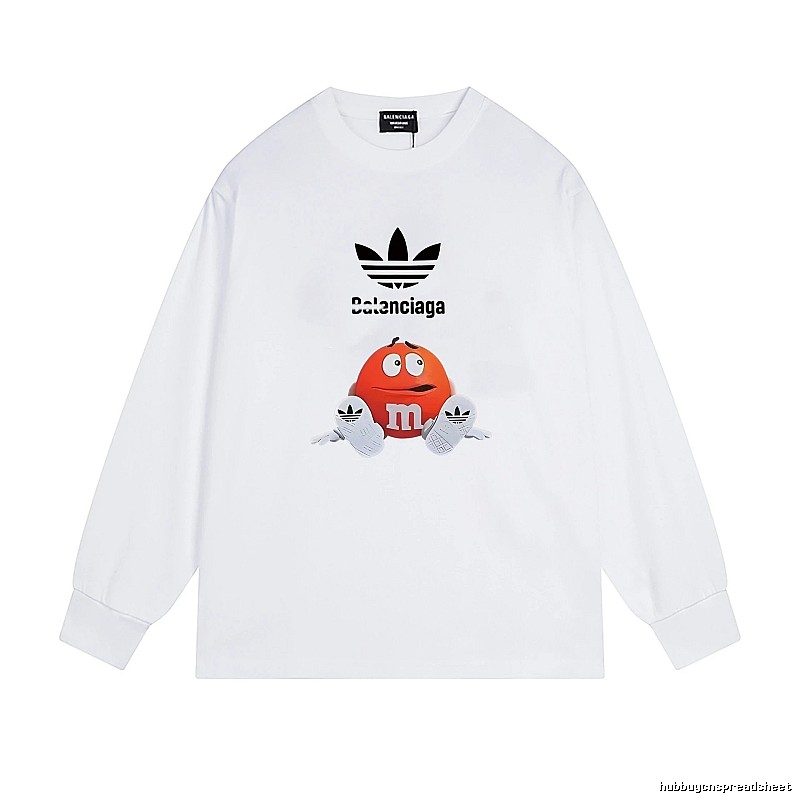 Balenciaga Co-branded Cartoon White Sweatshirt