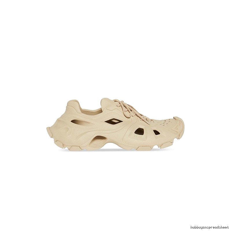 Balenciaga Cream Slip-on Shape Beige Mule Sneaker for Photo Ready Styling