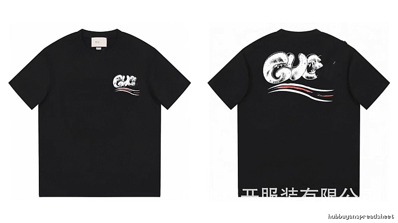 Balenciaga Graffiti Street Style Black T-Shirt