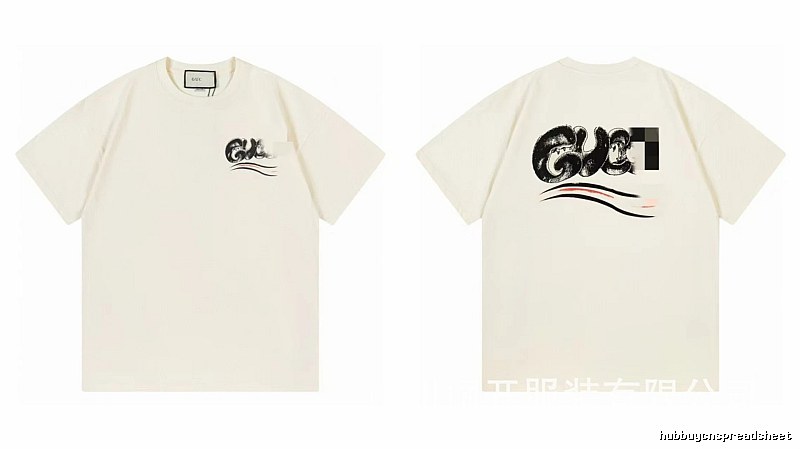 Balenciaga Graffiti Street Style Off-White Short-Sleeve T-Shirt