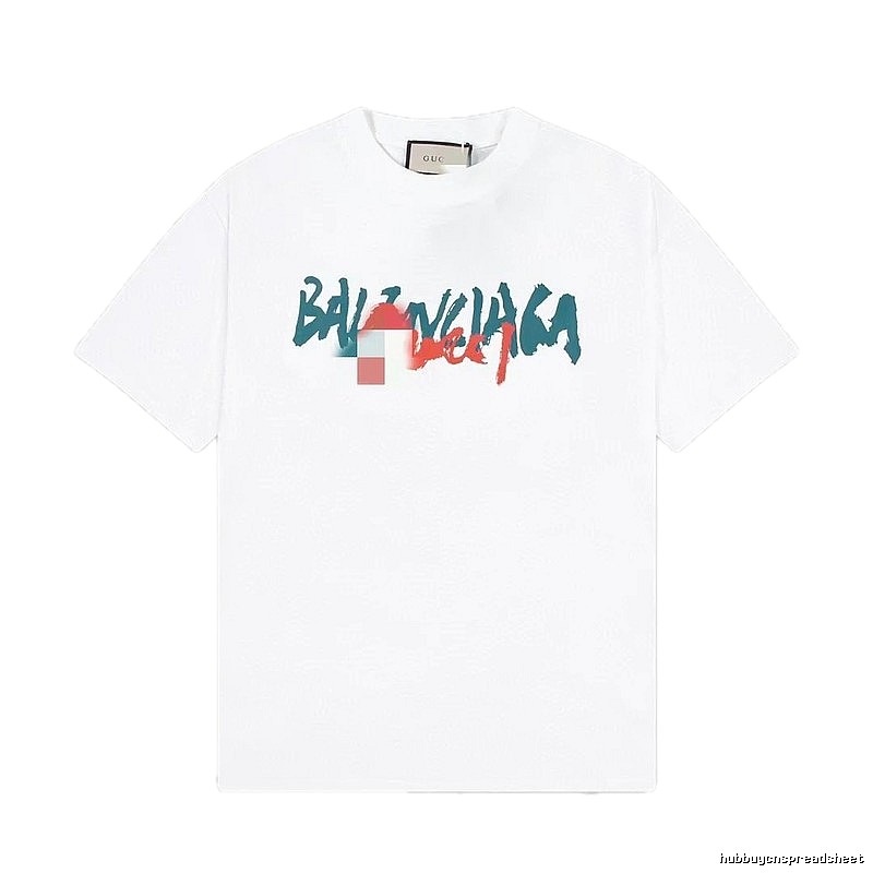 Balenciaga Graffiti Street Style White T-Shirt