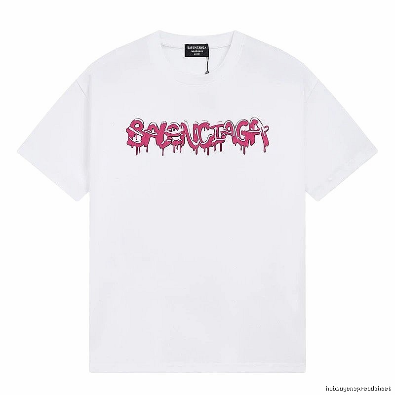 Balenciaga Graffiti Street Style White T-shirt