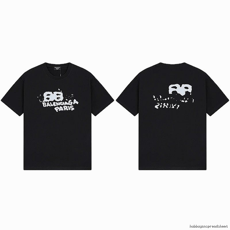 Balenciaga graffiti-style black T-shirt