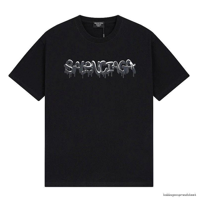Balenciaga graffiti-style black T-shirt
