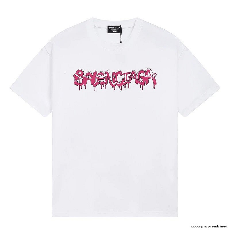 Balenciaga graffiti-style white T-shirt
