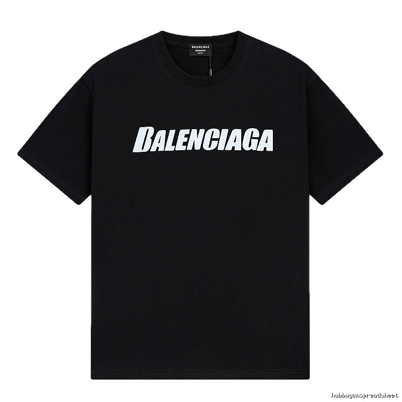 Balenciaga Letter Print Street Style Black T-Shirt