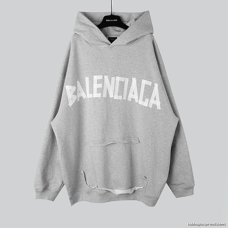 Balenciaga letter-style grey sweatshirt