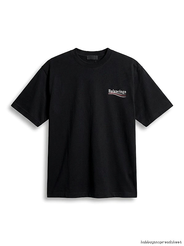 Balenciaga minimalist style black T-shirt