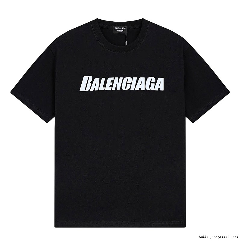 Balenciaga minimalist style black T-shirt