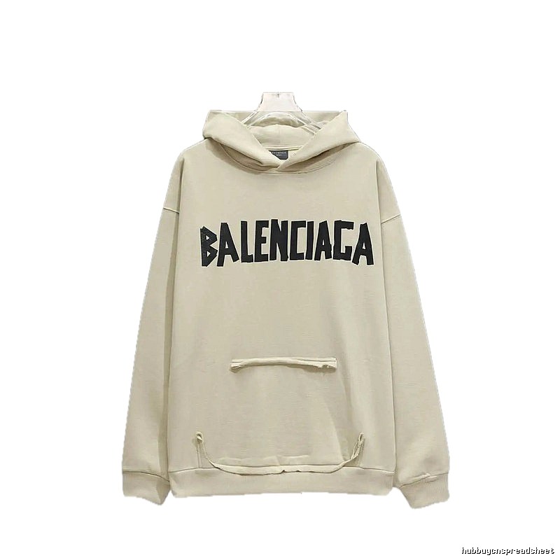 Balenciaga minimalist style off-white sweatshirt