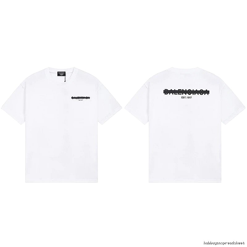 Balenciaga minimalist style white T-shirt