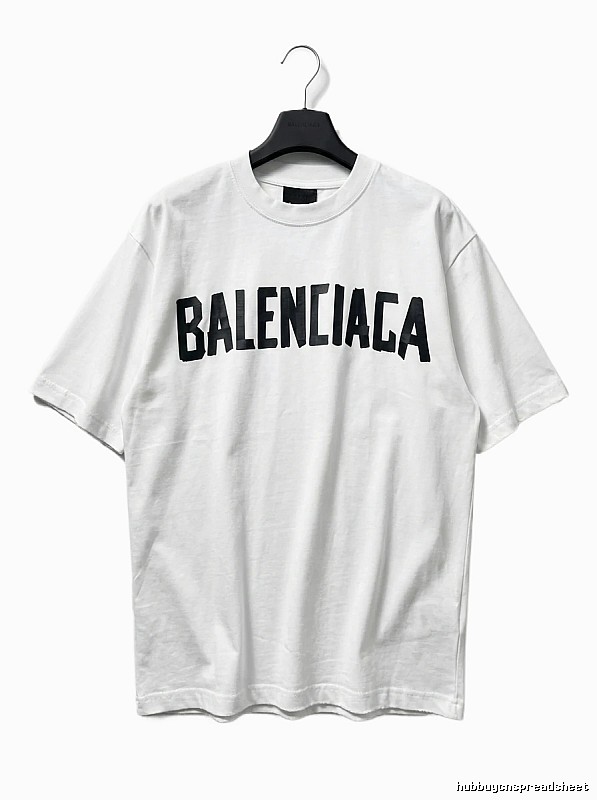 Balenciaga minimalist style white T-shirt