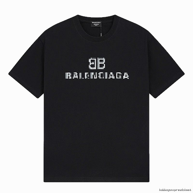 Balenciaga pixel-style black T-shirt