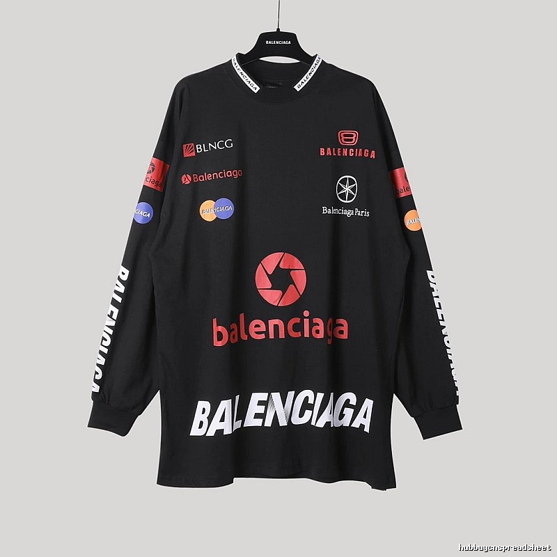 Balenciaga printed black sweatshirt