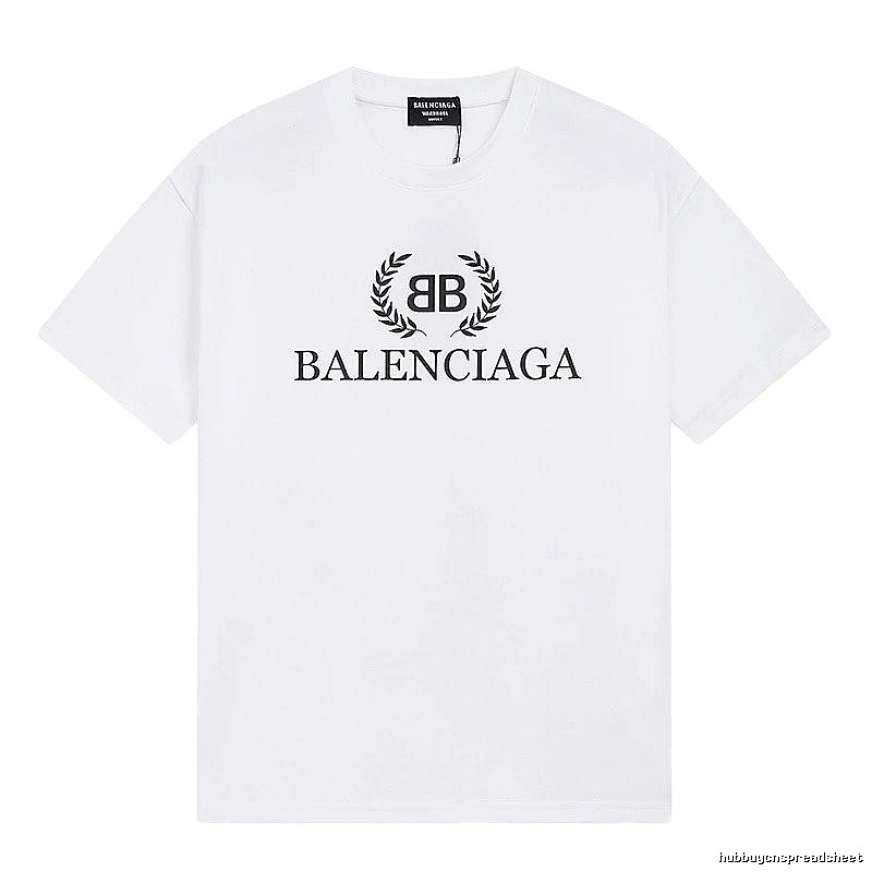 Balenciaga Printed Simple White T-shirt