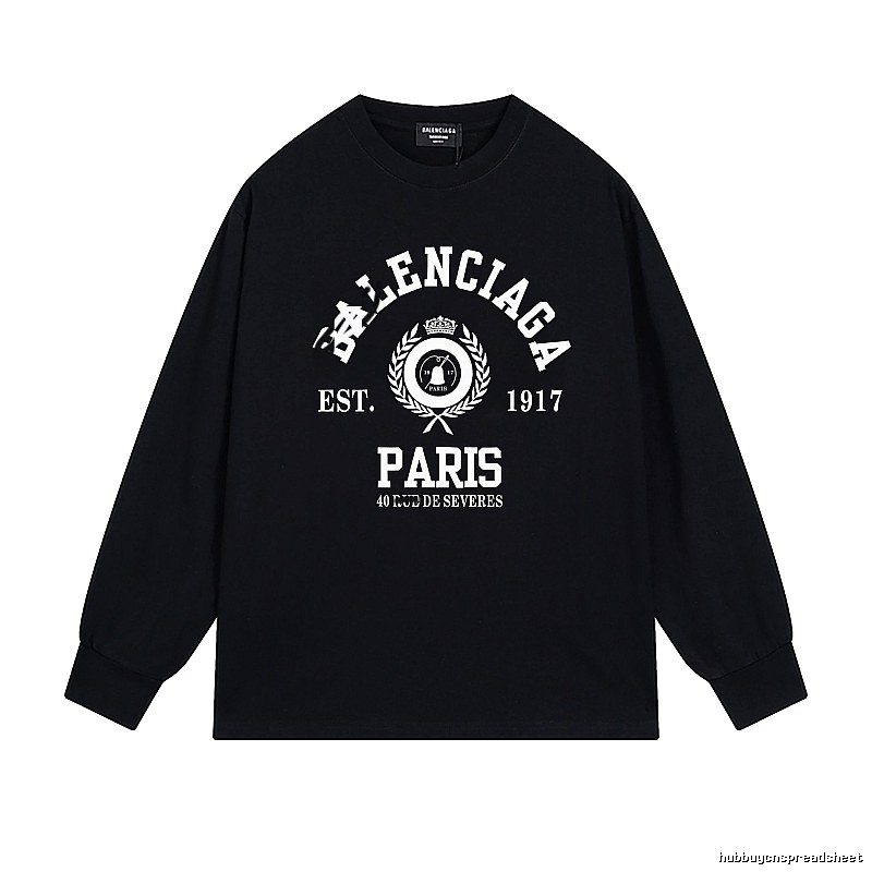 Balenciaga retro black long-sleeve