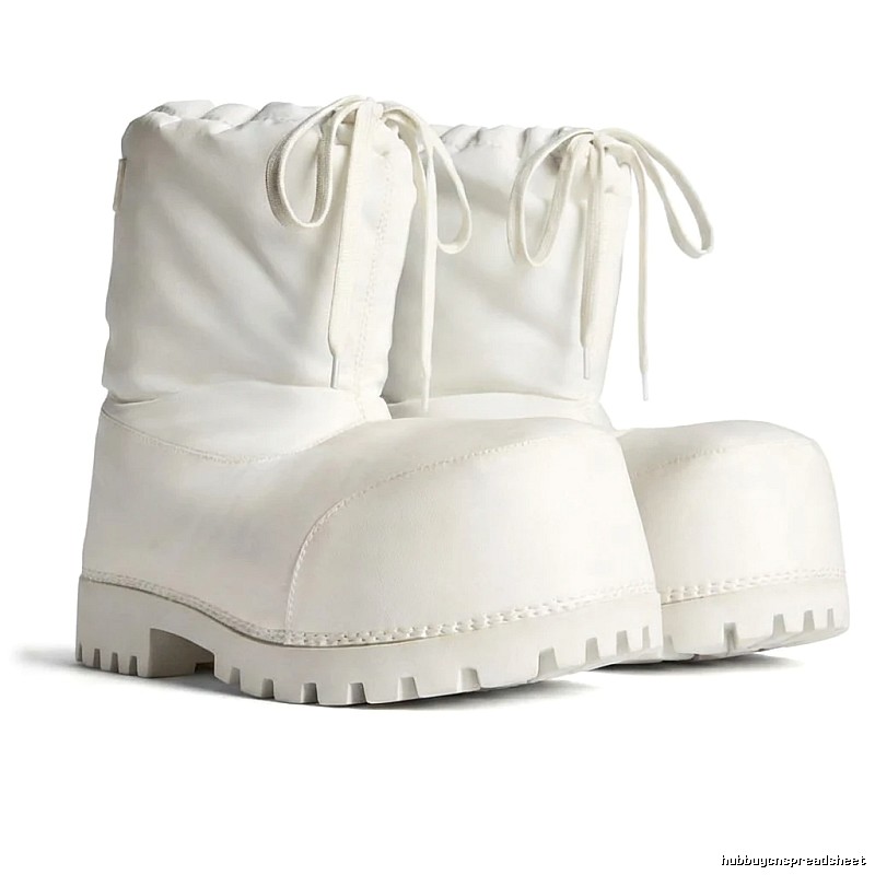 Balenciaga retro-style white boots