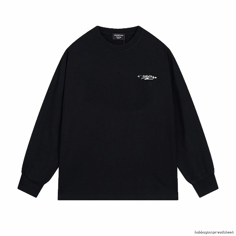 Balenciaga simple style black long-sleeved shirt