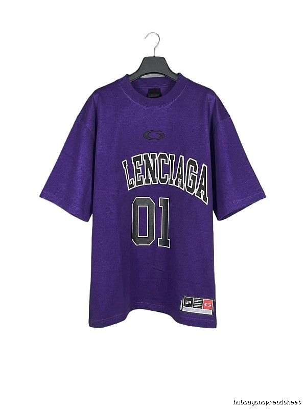 Balenciaga sporty purple T-shirt