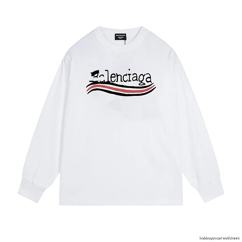 Balenciaga striped white long-sleeve