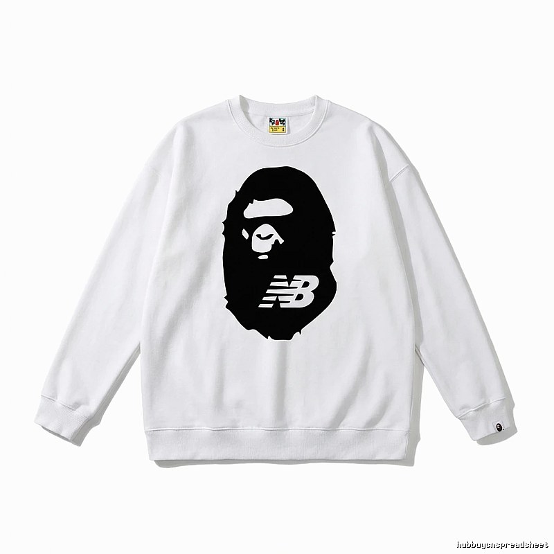 Bape Ape Head Classic White Sweatshirt