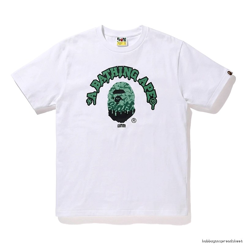 Bape Ape Head Cool White T-shirt in Streetwear Style