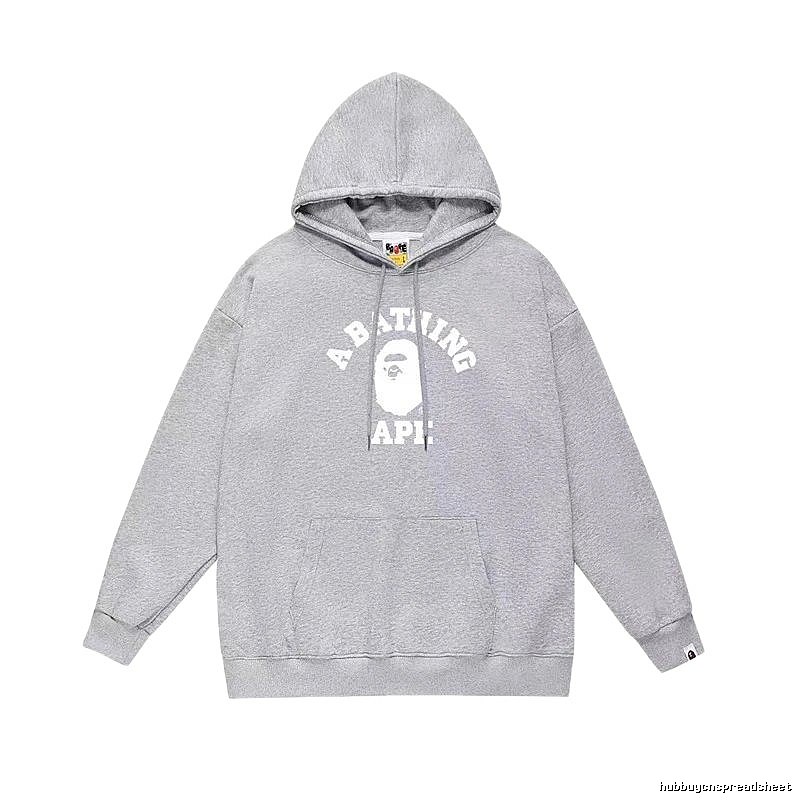 Bape Ape Head Grey Hoodie