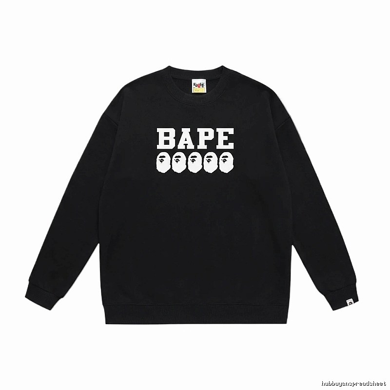 BAPE Ape Head Simple Black Sweatshirt