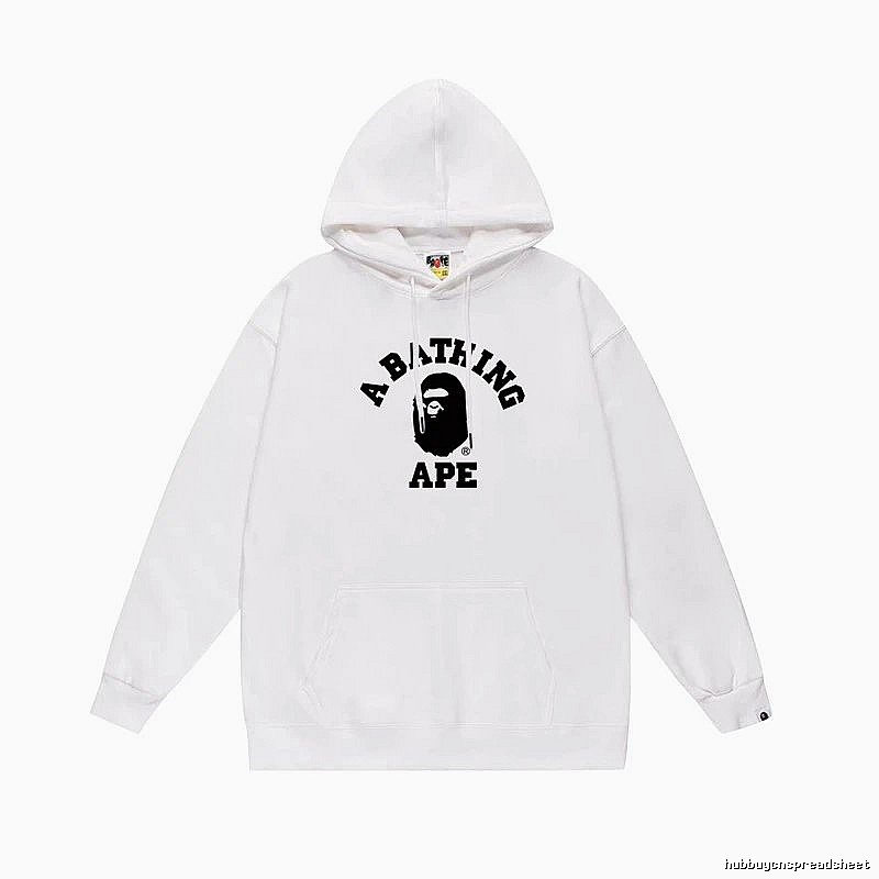 Bape Ape Head Simple White Sweatshirt