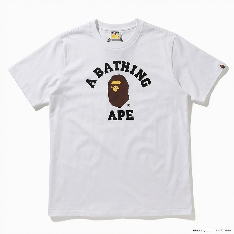 Bape Ape Head Simple White T-shirt