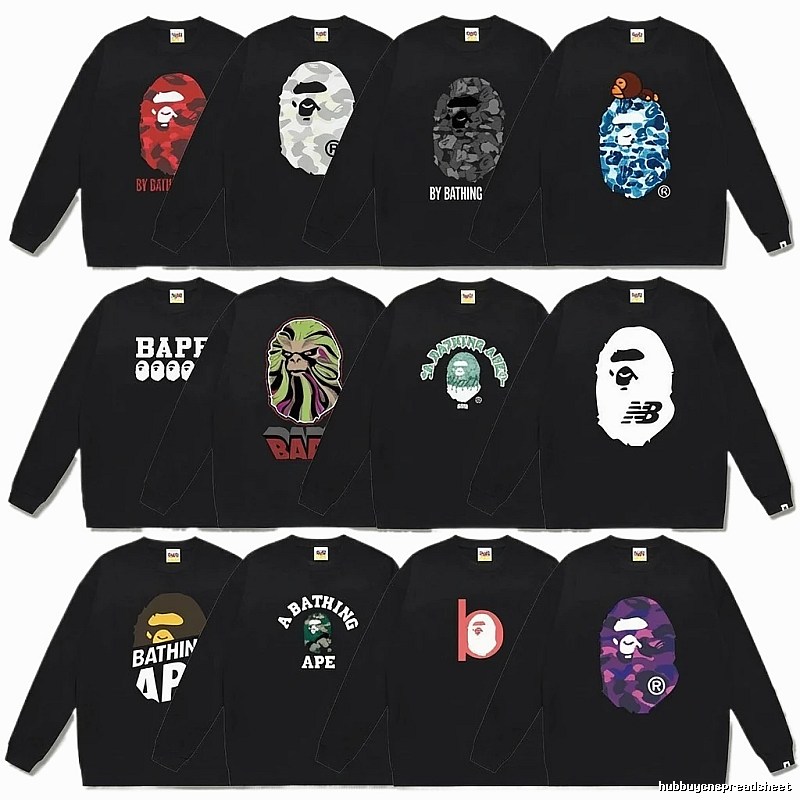 Bape Ape Head Trendy and Cool Black Sweatshirt