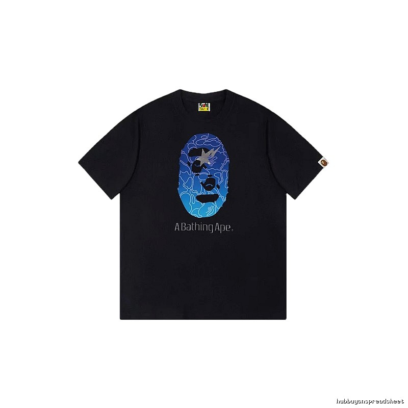 Bape Ape Head Trendy Cool Black T-shirt