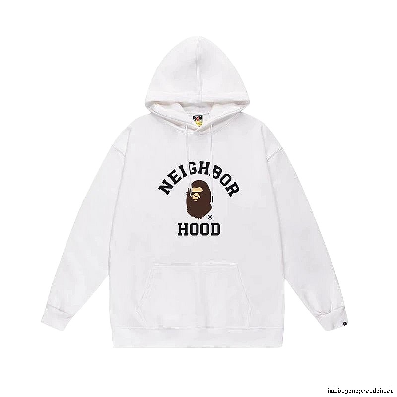 Bape Ape series white hoodie