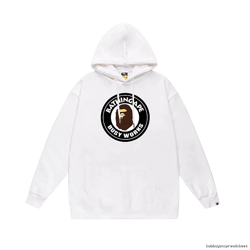 Bape Black Label Casual Style White Hoodie