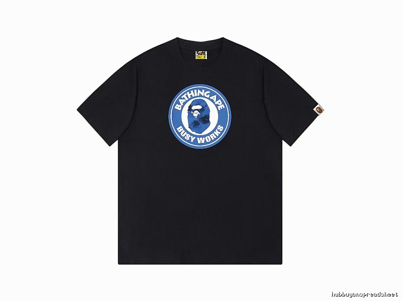 Bape Blue Label Trendy Cool Black T-shirt