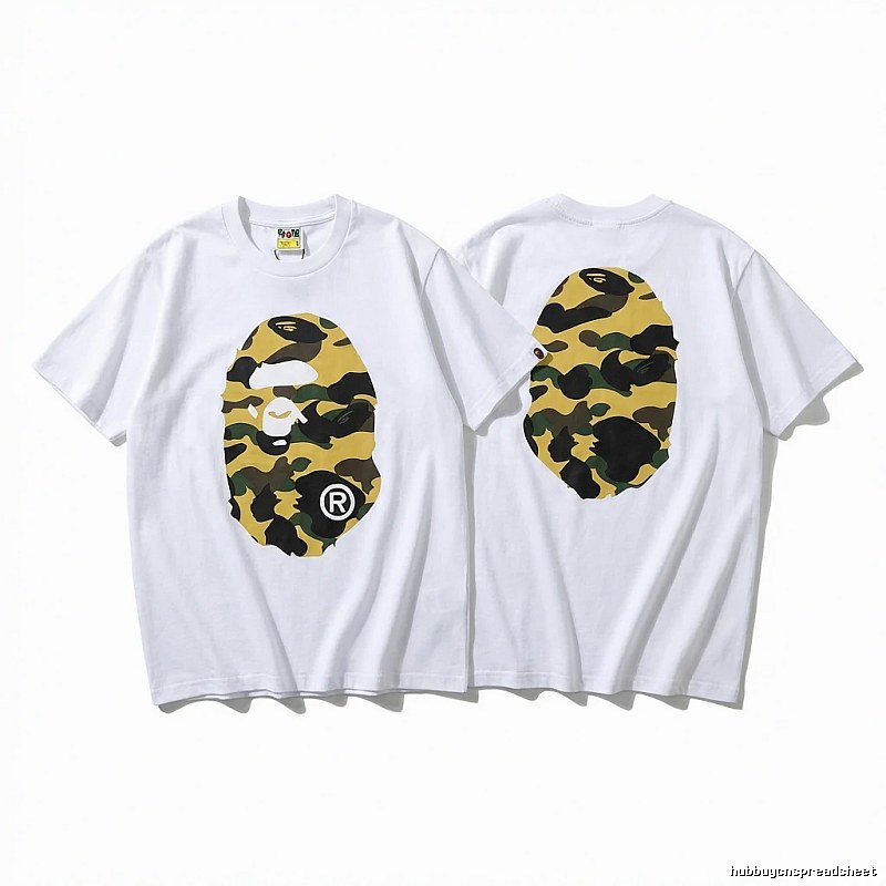 Bape camouflage style white T-shirt
