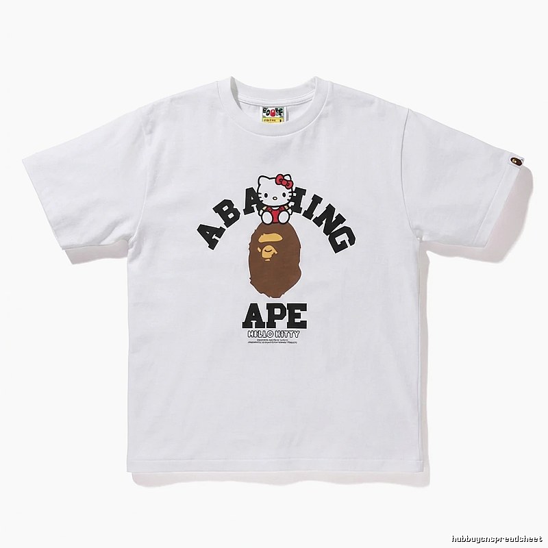 Bape Co-branded Cartoon White T-shirt